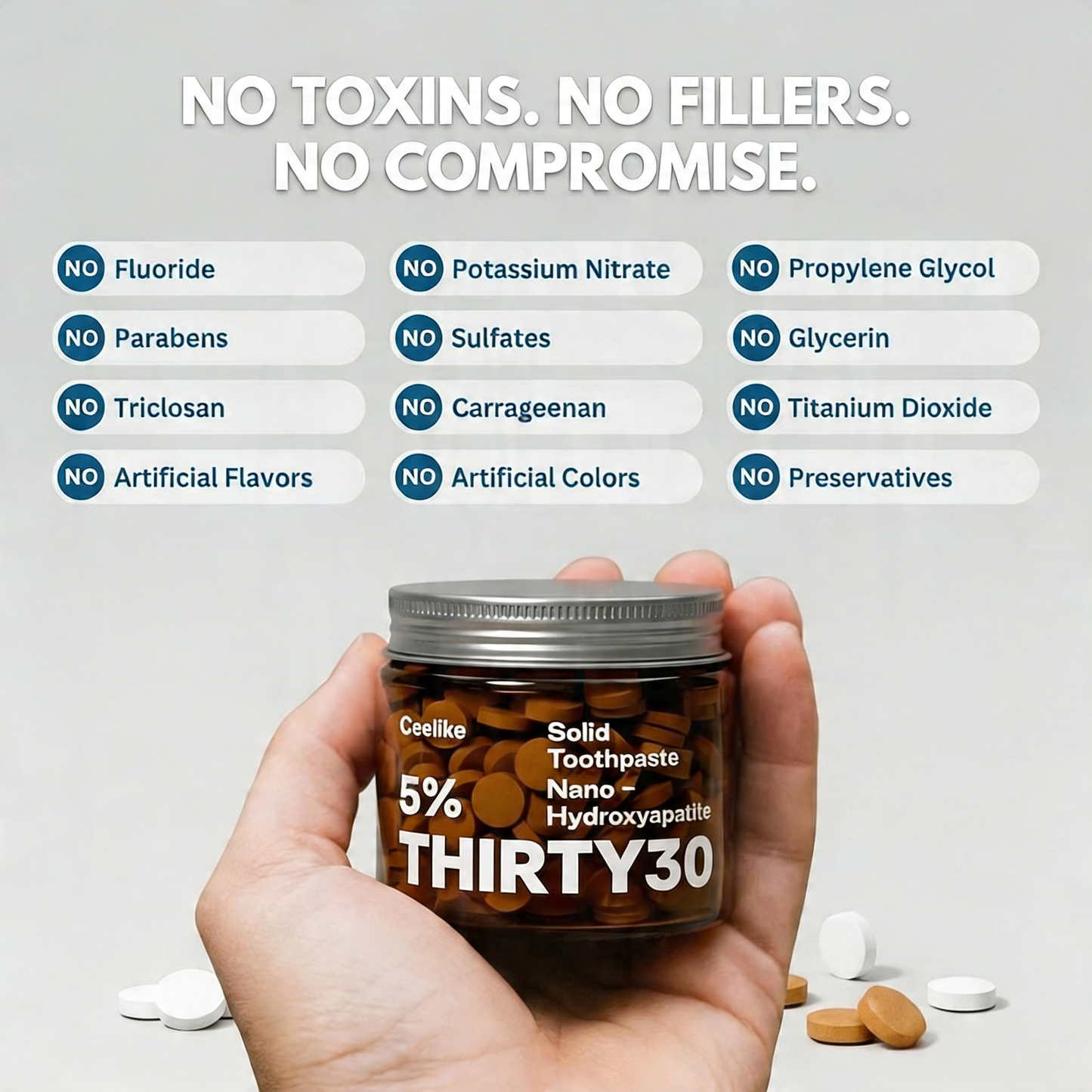 TOOTHPASTE TABLETS ||FIX SENSITIVITY, WHITEN & REPAIR ENAMEL IN 30 DAYS